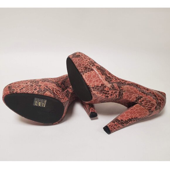 STELLA MCCARTNEY SHOES FAUX SNAKEPRINT LEATHER PLATFORM HIGH HEEL IT 41 US 11 - Picture 8 of 12